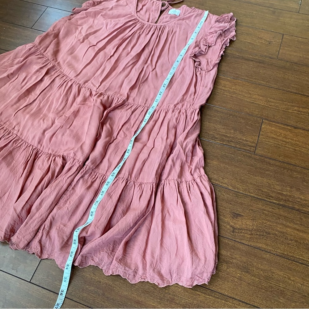 Aritzia | Wilfred Sidonie Flutter
Sleeve Lined Tiered Baby Doll Dress Medium - Picture 7 of 12